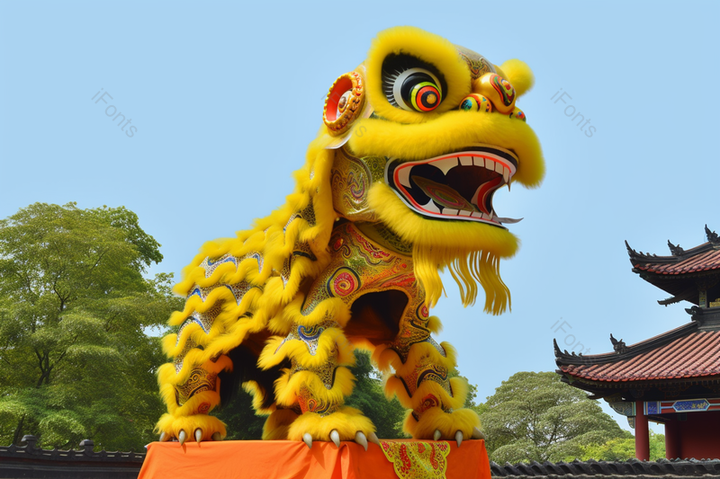 黄飞鸿故居舞狮,高清,摄影图,摄影图片,图片大全,摄影图免费下载